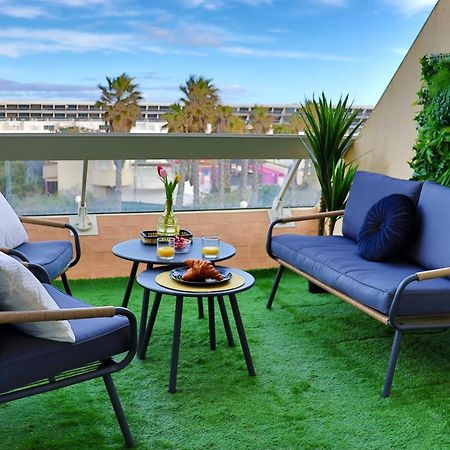 'Cap Confession' - Naturiste - Sea View - Beach - Parking -Air Conditionaire Agde Luaran gambar